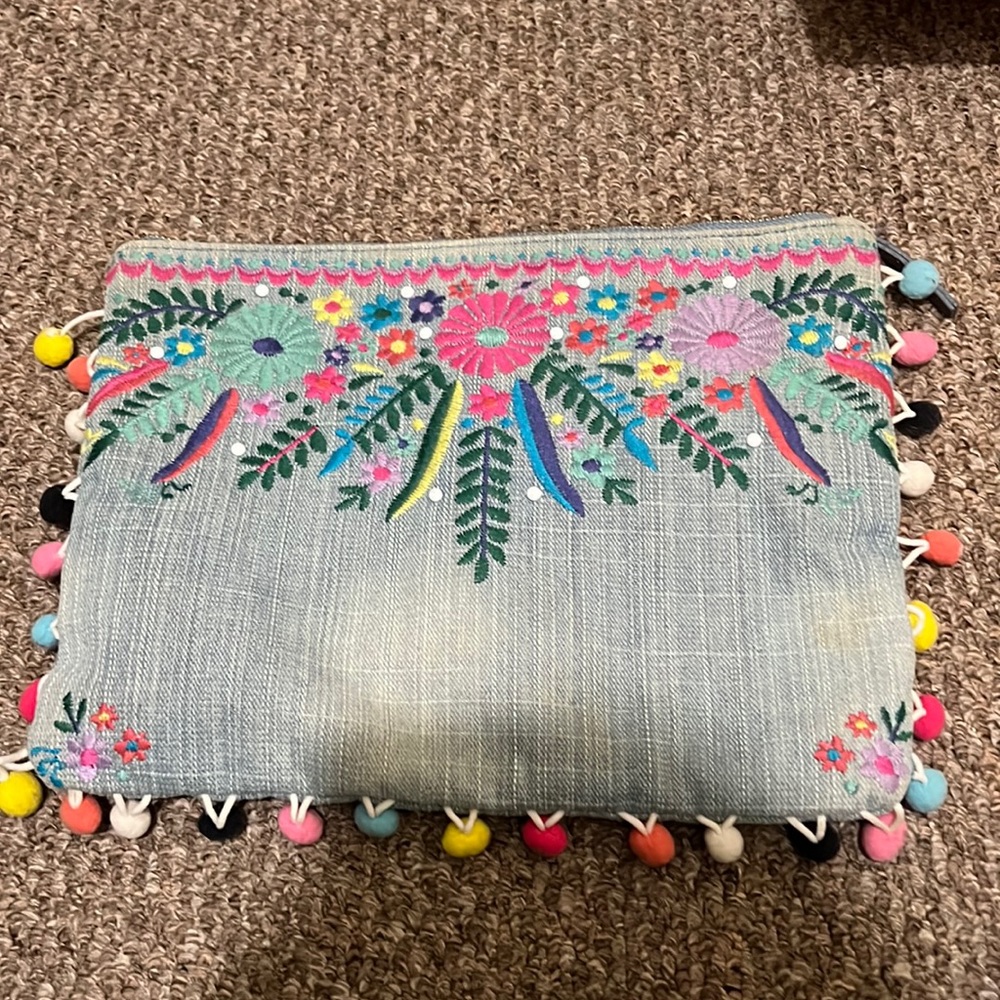 Denim clutch bag!